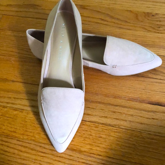 Kelly and Katie Pale Pink Pointy Toe Flat Loafers Size 7.5 - Picture 5 of 13
